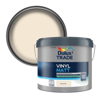 Dulux Trade Vinyl Matt Emulsion Paint 10L Magnolia