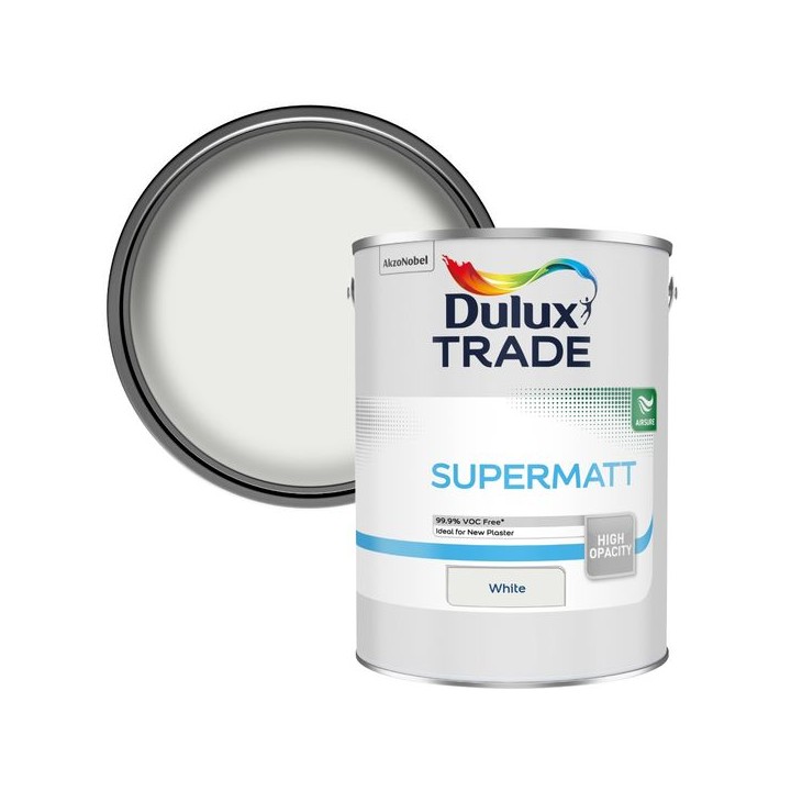 Dulux Trade Supermatt Emulsion Paint 5L White