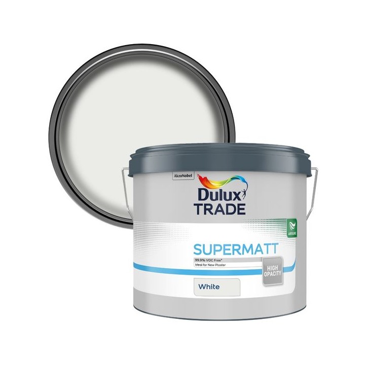 Dulux Trade Supermatt Emulsion Paint 10L White