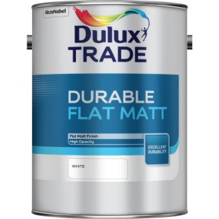 Dulux Trade Durable Flat Matt 5L White