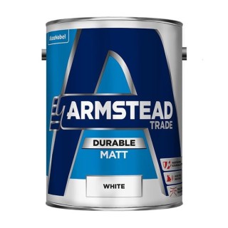Armstead Trade Durable Matt Paint White 5L