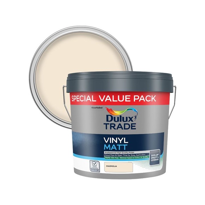 Dulux Trade Vinyl Matt 7.5L Magnolia
