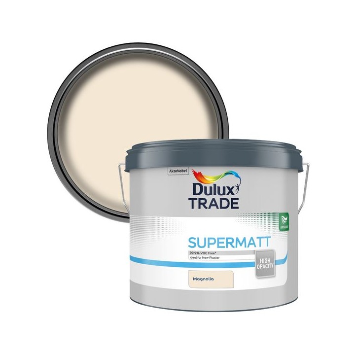 Dulux Trade Supermatt Emulsion Paint 10L Magnolia