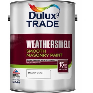 Dulux Trade Smooth Masonry Paint 5L Brilliant White