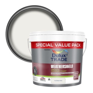 Dulux Trade Weathershield Smooth Masonry 7.5L Pure Brilliant White