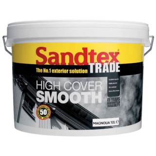 Sandtex Trade High Cover Smooth 10L Magnolia