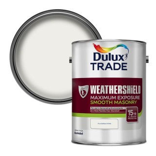 Dulux Trade Weathershield Maximum Exposure 5L Paint Brilliant White