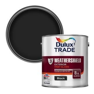Dulux Paint Weathershield Gloss Black 2.5L