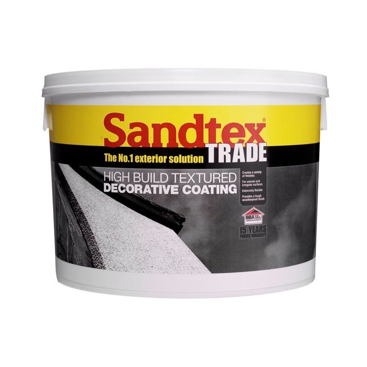 Sandtex Trade Highbuild 15kg White