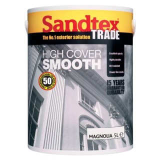 Sandtex Trade High Cover Smooth 5L Magnolia