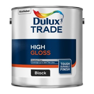 Dulux Trade High Gloss Paint 2.5L Black