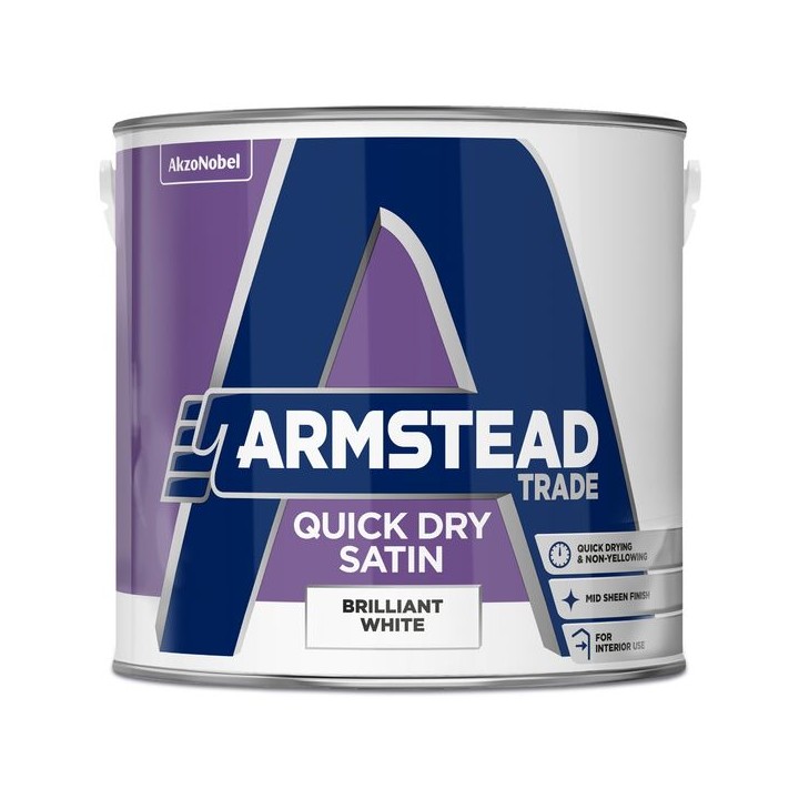 Armstead Trade Quick Dry Satin 2.5L Brilliant White