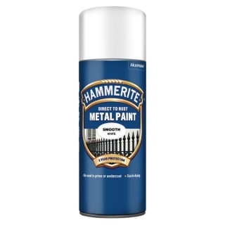 Hammerite Metal Paint Smooth 400ml Aerosol White