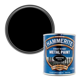 Hammerite Metal Paint Smooth Black 750ml