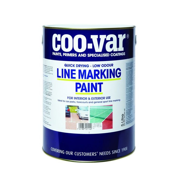 COO-VAR Low Odour Line Marking Paint Yellow 5L