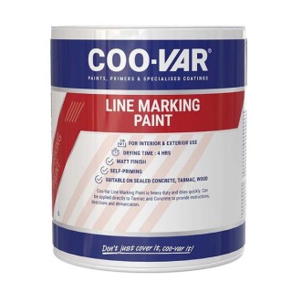 COO-VAR Low Odour Line Marking Paint 5L White