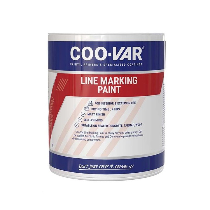 COO-VAR Low Odour Line Marking Paint 5L White