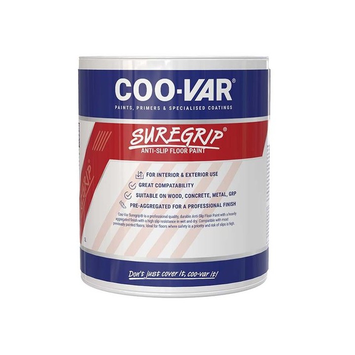COO-VAR Suregrip Anti-Slip Floor Paint 5L Red