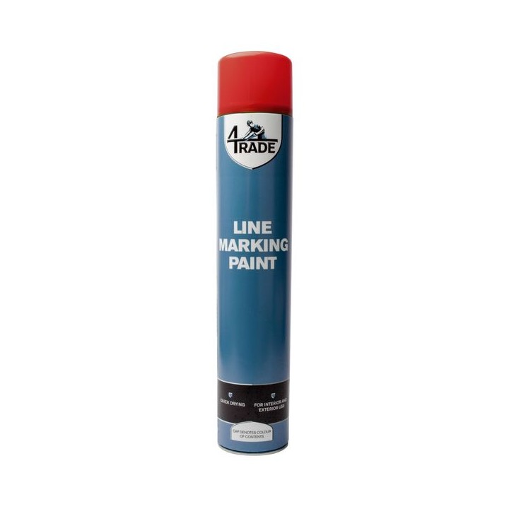 4Trade Line Marking Paint Red 750ml