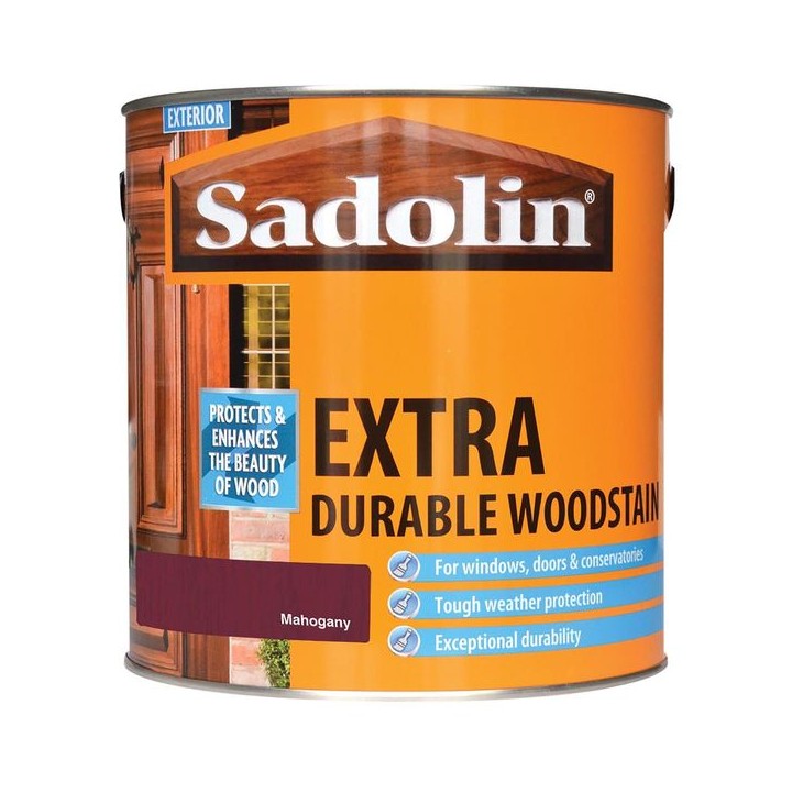 Sadolin Extra Durable Woodstain Mahogany 2.5L