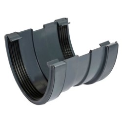 Wavin Osma DeepLine gutter union 113mm anthracite grey 9T909AG