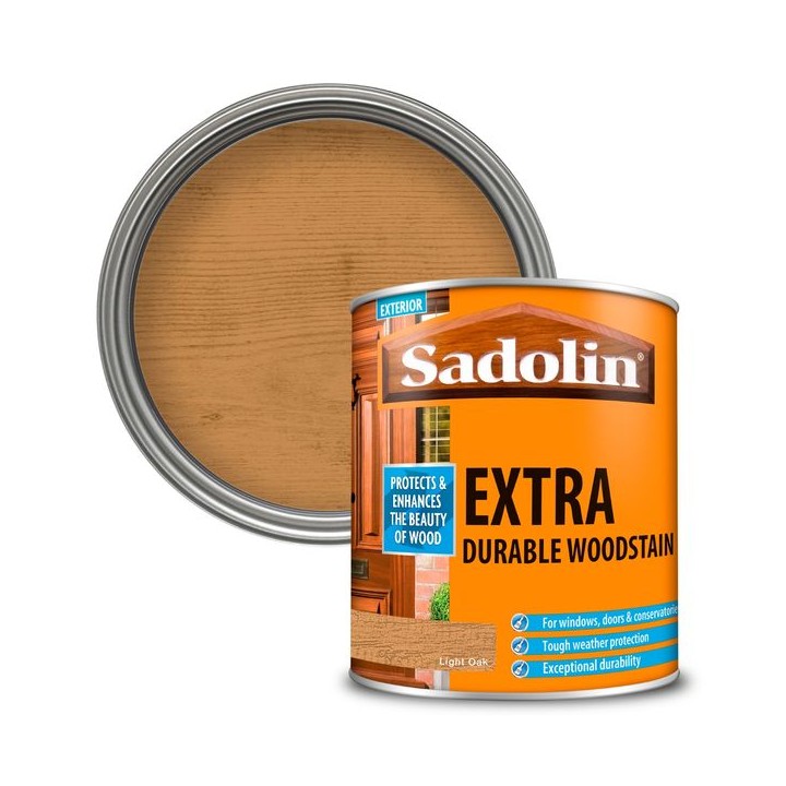 Sadolin Extra Durable Woodstain 1L Light Oak