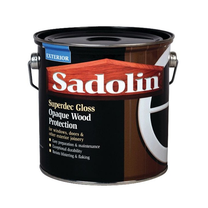 Sadolin Superdec Satin Opaque Wood Protection Black 2.5L