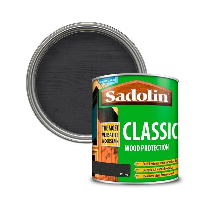 Sadolin Classic Wood Protection 1L Ebony