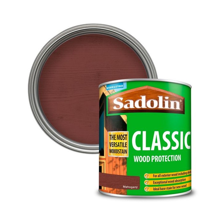 Sadolin Classic Wood Protection 1L Mahogany