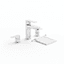 Swirl Elevate Bathroom Basin Taps Pair image 1