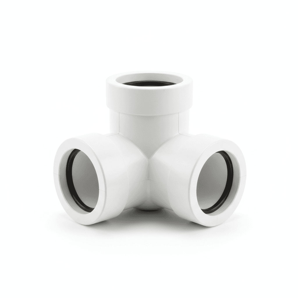 FloPlast Push Fit 45° Triple Socket Equal Junction 110mm