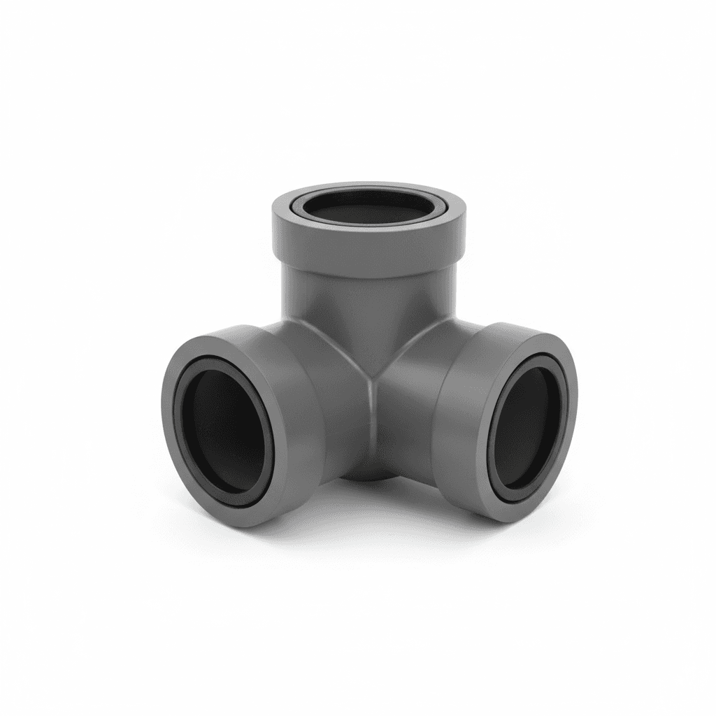 FloPlast Push Fit 87.5° Triple Socket Equal Junction 110mm